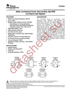 TPS79912YZUT datasheet  